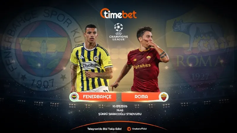 Timebet Telegram: 🇪🇺 Şampiyonlar Ligi yolunda sezonun ilk karşılaşmasında temsilcimiz Fenerbahçe'…