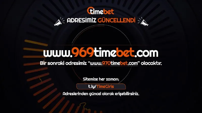 Timebet Telegram: 📣 Domain adresimiz www.969timebet.com olarak güncellenmiştir. Bunun dışında…