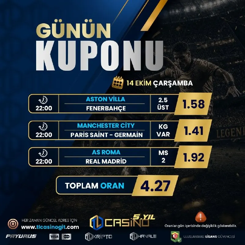 TLCasino Telegram: #tlcasino İle Şanslı Günün Kuponu 🏳️ 🔤3️⃣0️⃣0️⃣ Hoş Geldin Yatırım Bonusu 🏳️…