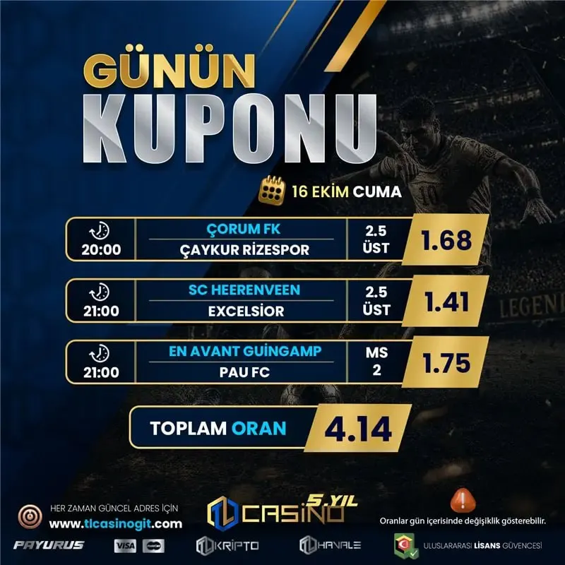 TLCasino Telegram: #tlcasino İle Şanslı Günün Kuponu 🏳️ 🔤3️⃣0️⃣0️⃣ Hoş Geldin Yatırım Bonusu 🏳️…