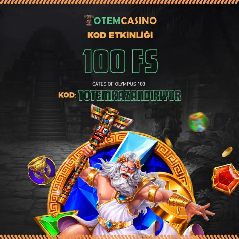 Totem Casino Telegram: 💎 TOTEM CASİNO KOD ETKİNLİĞİ BAŞLADI! 💎 Kodu aktif et 100 Freespin Hediye…