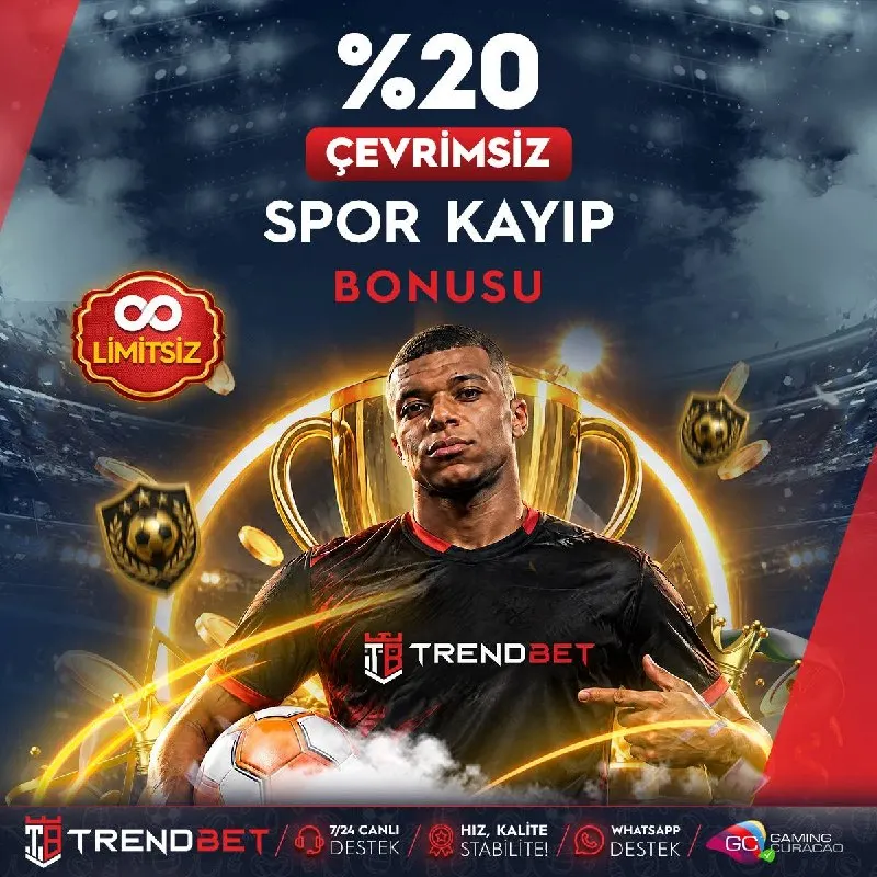 Trendbet Telegram: 🎁 #TrendBet 'te Kaybetmek Yok 🎁 ⚡️ Spor Bahislerindeki Anlık Kayıplarınıza ❎🔢🔢…
