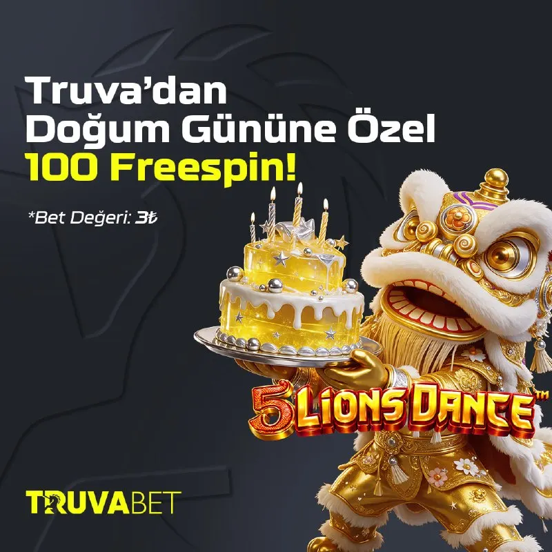 Truvabet Telegram: 🔥 #TRUVA’DA DOĞUM GÜNÜNE ÖZEL ŞÖLEN! 🎁 Altın aslan sahneye çıktı, pastanın…