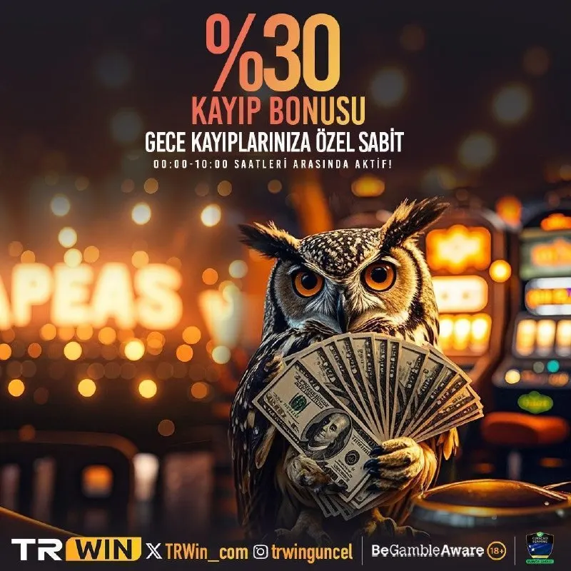 TRWin Telegram: 🎁GECE YATIRIMLARINIZA ÖZEL %30 DISCOUNT TRWIN'DE!!🎲 🎉Geceleri daha çok…