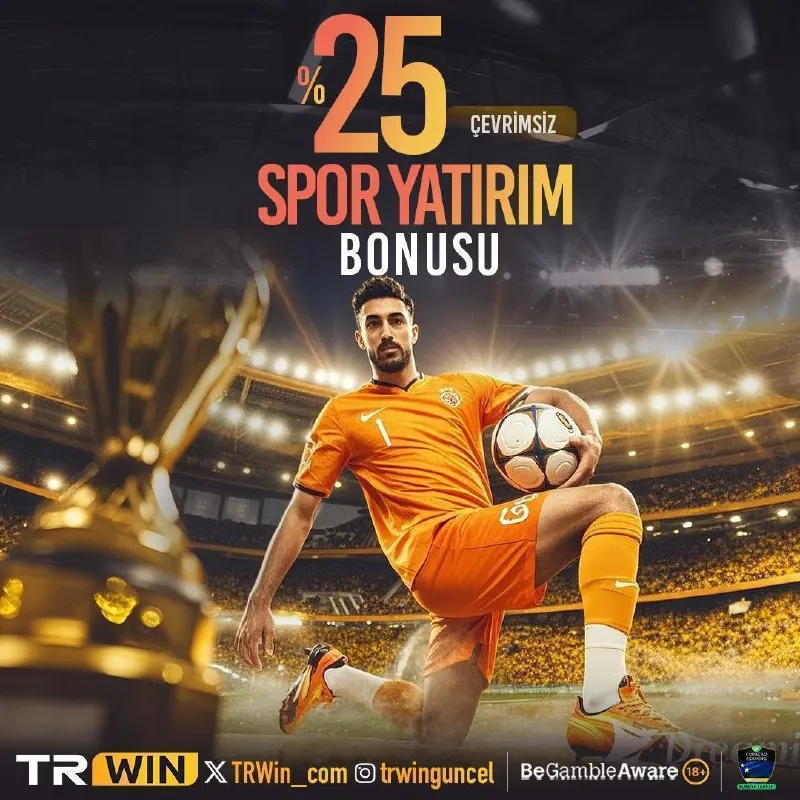 TRWin Telegram: %25 SPOR ÇEVRİMSİZ YATIRIM BONUSU! ⚽️Spor Tutkunları İçin Muhteşem Başlangıç!⚽️…