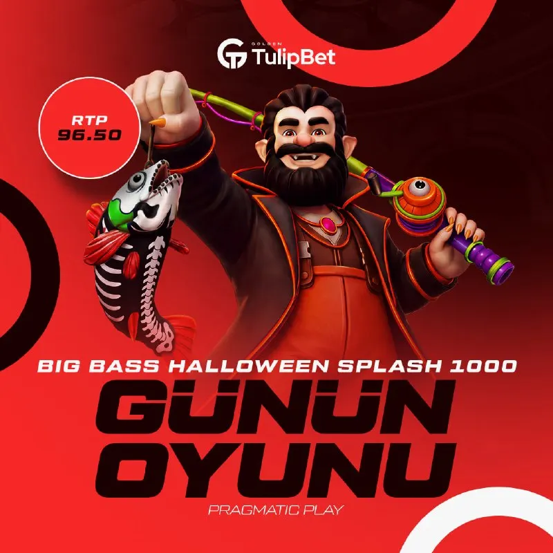 Tulipbet Telegram: 🎣 TULIPBET'TE ÜRKÜTÜCÜ VE BÜYÜK KAZANÇLARA OLTA AT! 🎰Oyun: Big Bass Halloween…