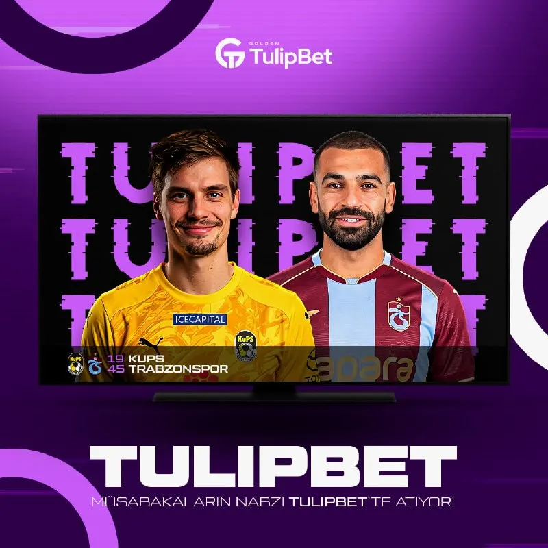 Tulipbet Telegram: 📺 MÜSABAKALARIN NABZI TULIPBET TV'DE ATIYOR! 📺 🇪🇺 KUPS ⚔️ TRABZONSPOR 🇪🇺 🎫…