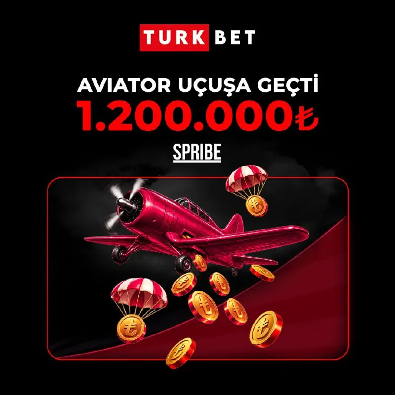 Türkbet Telegram: 🚀🎰 TURKBET’TE 1.200.000₺’LİK FREEBET YAĞMURU! 💸🌧 ✈️🔥 Aviator’da motorlar…