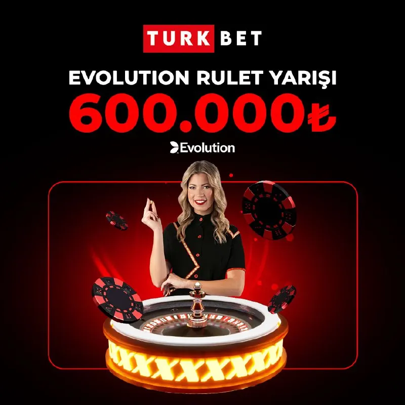 Türkbet Telegram: 🎰🔥 TURKBET’TE RULET MASASINDA 600.000₺’LİK YARIŞ! 💰🏆 🎯 Evolution rulet…