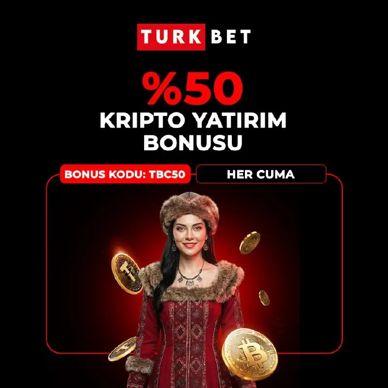 Türkbet Telegram: 🪙 KRİPTO BONUSU 🪙 🗓 Her Cuma 00:00-23:59 arasında kripto yatırımlarınıza 1000…