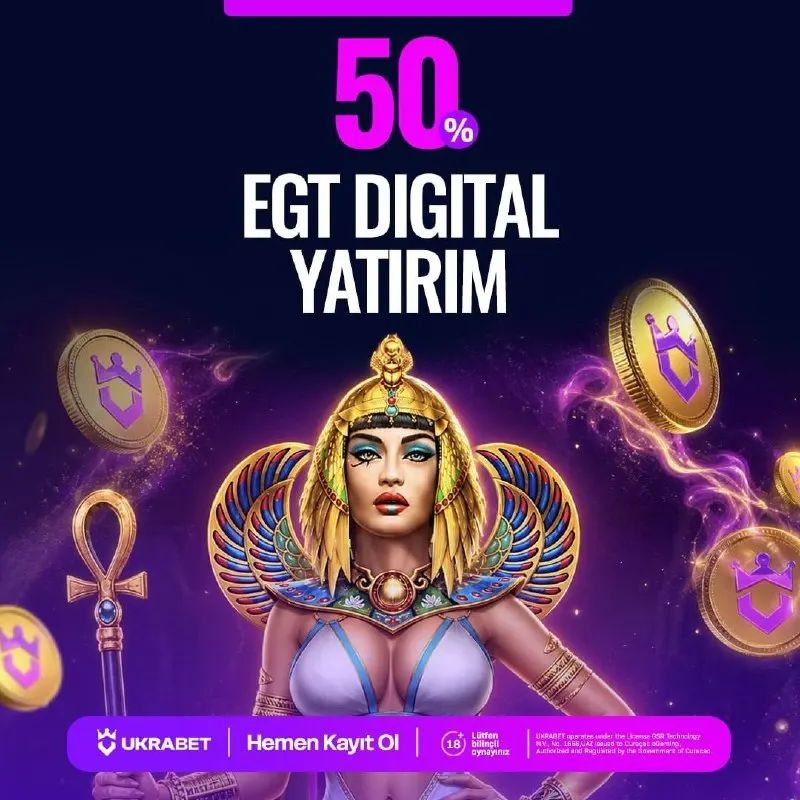 Ukrabet Telegram: 🆕 %50 EGT DIGITAL Yatırım Bonusu sizleri bekliyor. 🔥 Tek seferde 1000 TL ve…