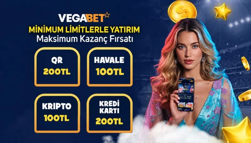 Vegabet Telegram: 🟥🟥🟥🟥 👛MİNİMUM LİMİTLERLE YATIRIM 💰HAVALE 100 ₺ 📸QR 200 ₺ 💳KREDİ KARTI 200 ₺…