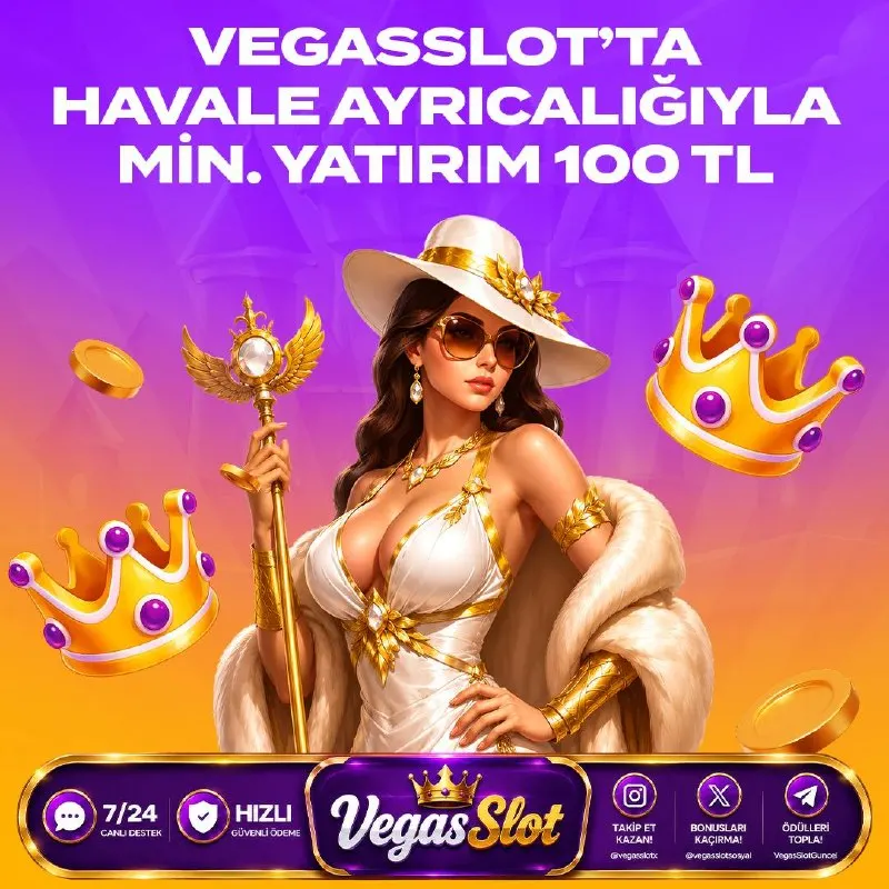 Vegasslot Telegram: 100₺ Havale Yatırım Aktif! 🤑 🤑 Havale alt limitimiz 1️⃣0️⃣0️⃣🔠🔠’ye çekildi! 💰…