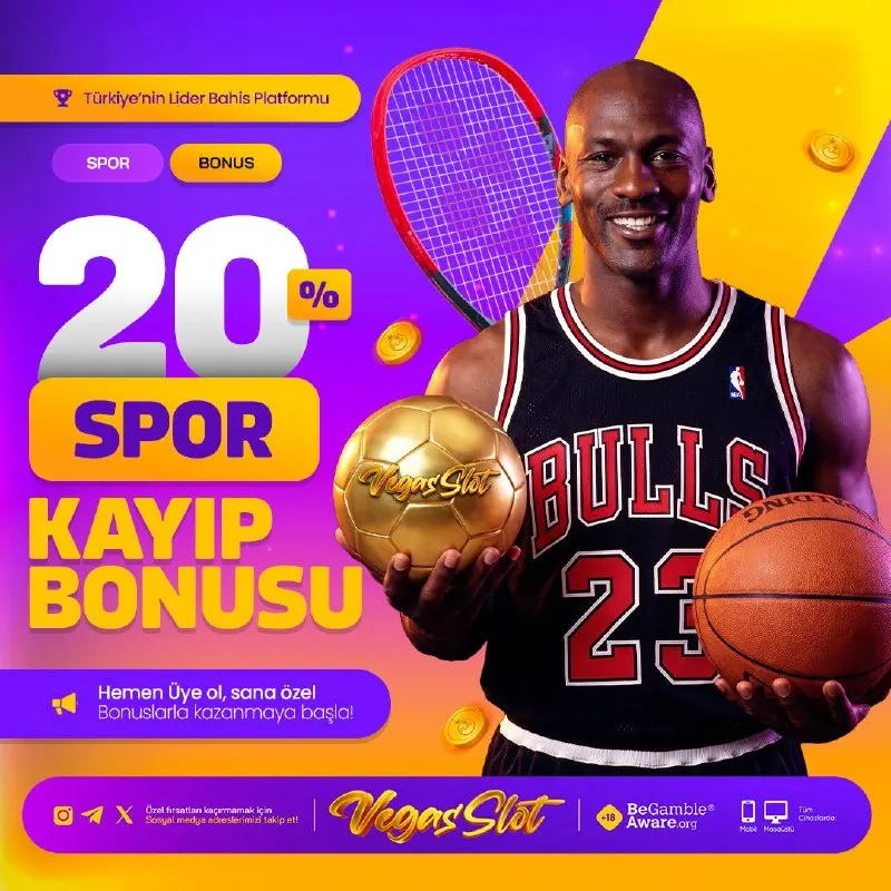 Vegasslot Telegram: ⚽️ %20 SPOR KAYIP BONUSU ⚽️ 💸 Çevrim Şartı Yok, Direkt İade! 🛡️ Min. 100₺ Spor…