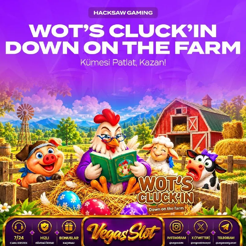 Vegasslot Telegram: 🐔 KÜMESİ PATLAT KAZAN MAX WİN İLE BÜYÜK VURGUNU YAP 🦆 Hacksaw Gaming in yepyeni…