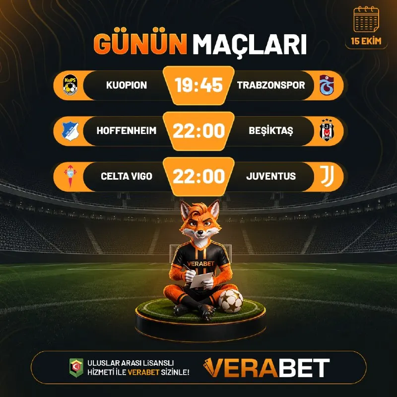 Verabet Telegram: ⚽️ Günün Maçları En Yüksek Oranlarla Verabet’te! Yüksek oranlar, geniş…