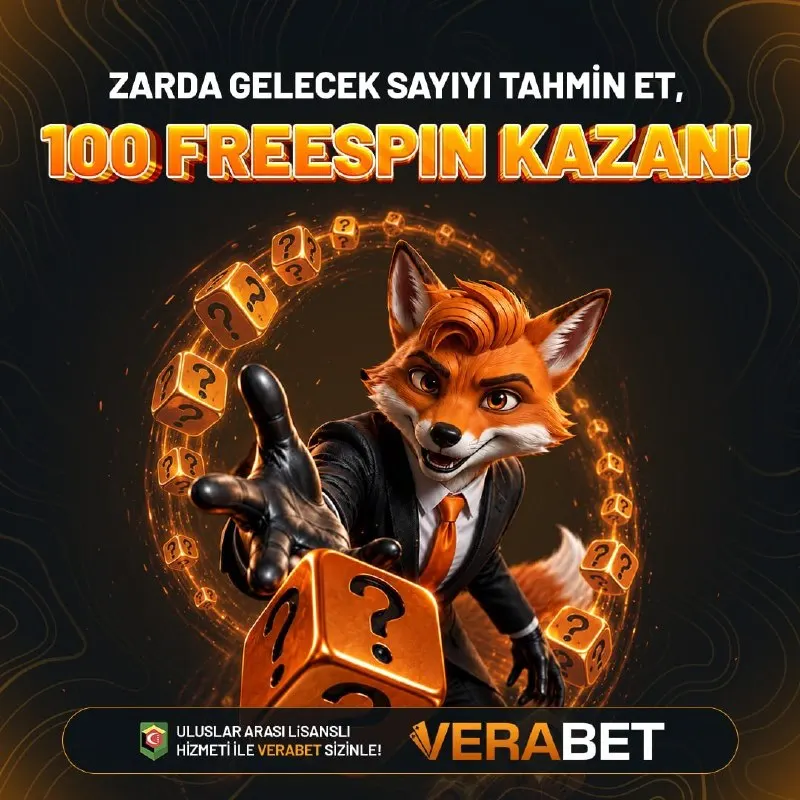 Verabet Telegram: 1️⃣0️⃣0️⃣ FREESPIN KAZAN! Zarda gelecek sayıyı tahmin et ve 100 freespin kazan!…