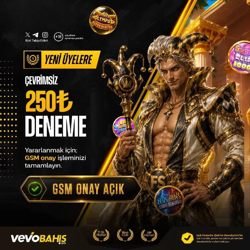 Vevobahis Telegram: 🔥 250₺ DENEME BONUSUN HAZIR! 🎰 Yatırım yapmadan oyuna başla, kazancı kap! 🎰 📌…