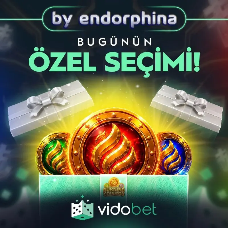 Vidobet Telegram: VIDOBET'TE GÜNÜN OYUNU! 🎰 Endorphina'nın Burning Coins 100 🔥 slotu ile büyük…