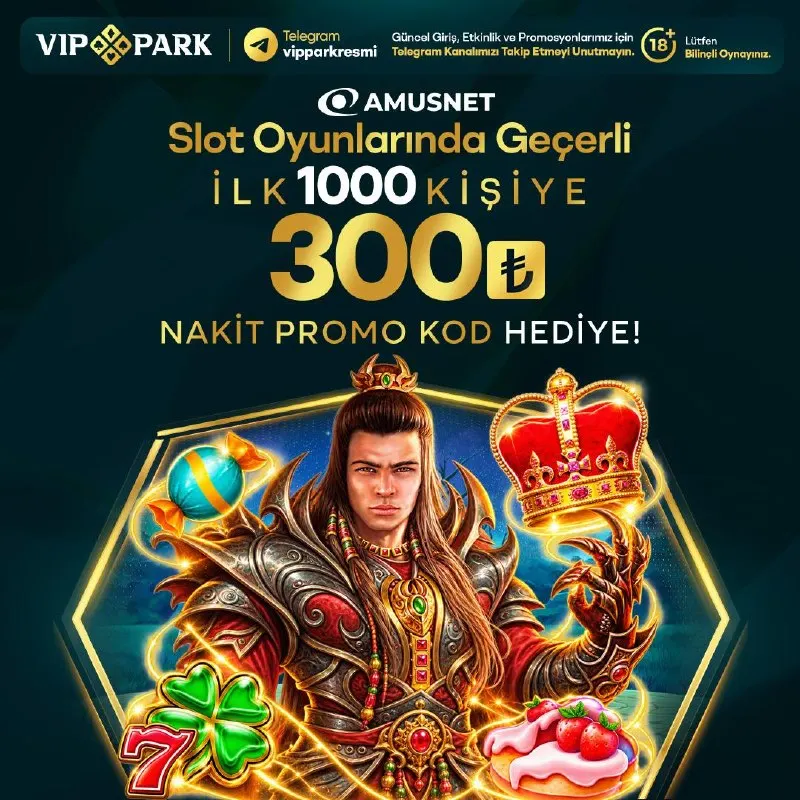 Vippark Telegram: ✨ Amusnet Severlere 300₺ Nakit Sürprizi! 💸 Amusnet sağlayıcısının tüm slot…