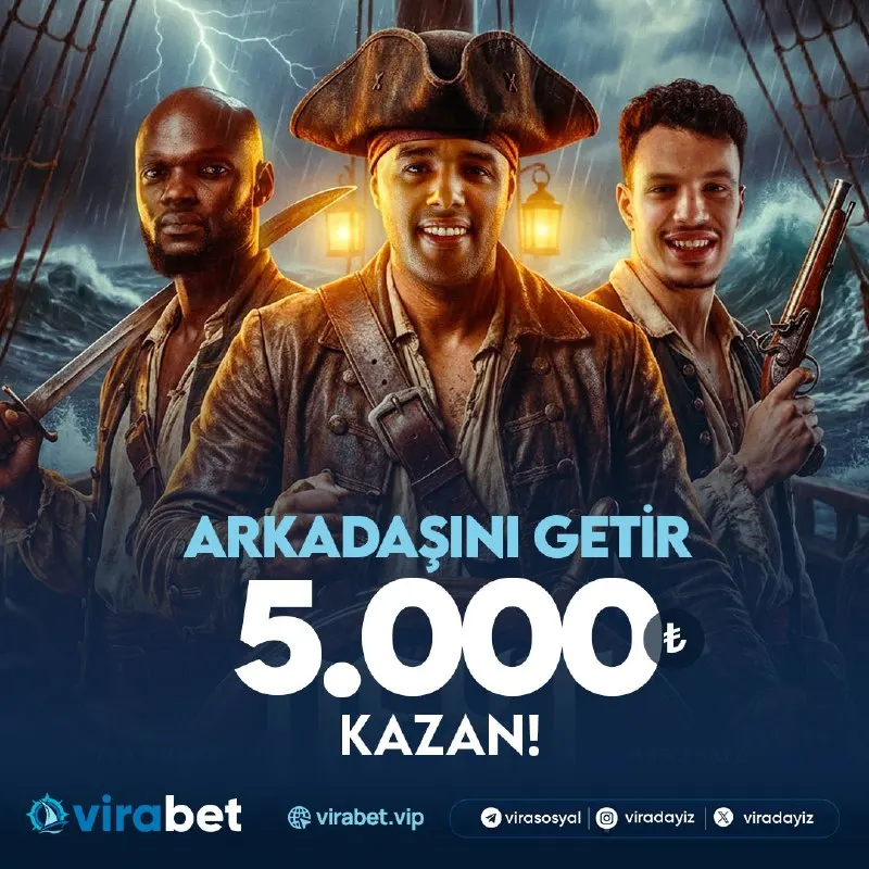 Virabet Telegram: ARKADAŞINI GETİR 5.000₺ NAKİT KAZAN! 💸 1️⃣ Arkadaşını VİRABET’E davet et, 2️⃣…