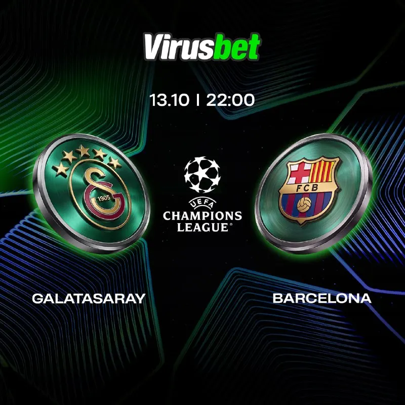 Virüsbet Telegram: ✌️✌️✌️✌️✌️✌️✌️ 🇹🇷 GALATASARAY - BARCELONA 🇪🇸 ⚽️ 13.10 | 22:00 🏆 UEFA…