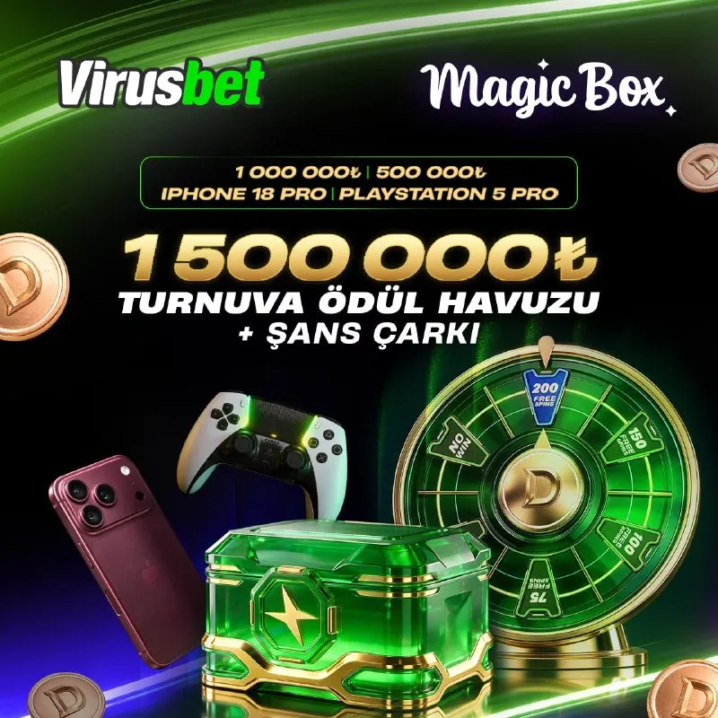 Virüsbet Telegram: 🎁 Magic Box + 🎰 Şans Çarkı Heyecanı Tekrardan ✅ VİRUSBET Türkiye'de! 📅 31 Ekim…