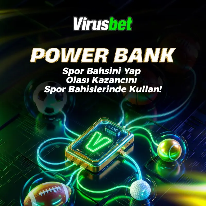 Virüsbet Telegram: 🔥 YENİ ÖZELLİK 🔥 🔋 SPOR POWER BANK ile ⚡️heyecanı ikiye katla! ✅ VİRUSBET…