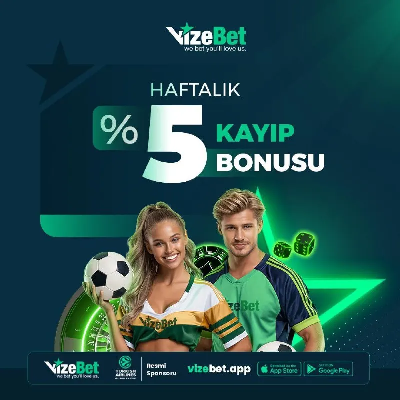 Vizebet Telegram: 💰☺️☺️☺️ Haftalık Jest Bonusu Haftalık %5’e kadar jest bonusu kazanabilirsin…