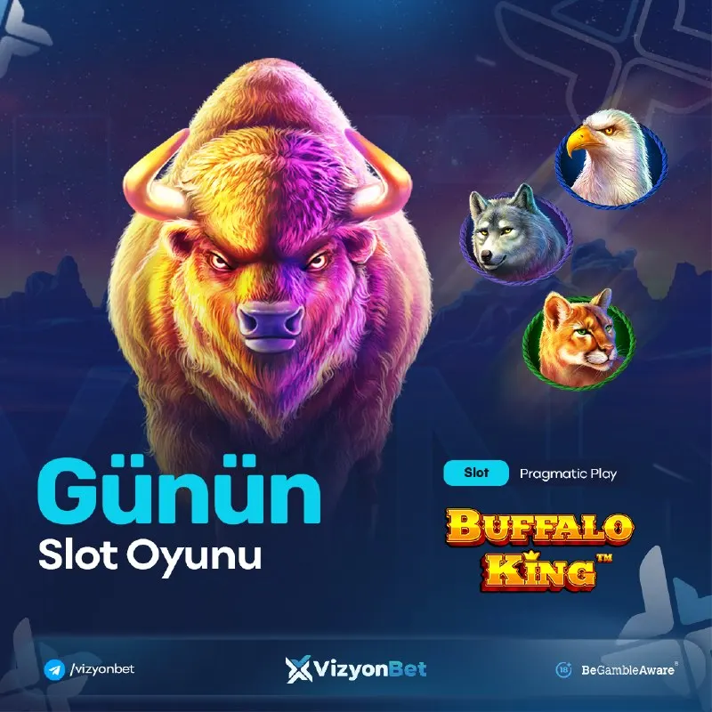 Vizyonbet Telegram: 🐃 GÜNÜN SLOTU: BUFFALO KING! 💙 Pragmatic Play’den vahşi doğada büyük heyecan! 💙…