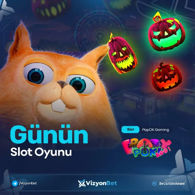 Vizyonbet Telegram: 🎃 GÜNÜN SLOTU: CRAZY POKI BOO! 💙 PopOK Gaming’den renkli ve çılgın bir macera!…