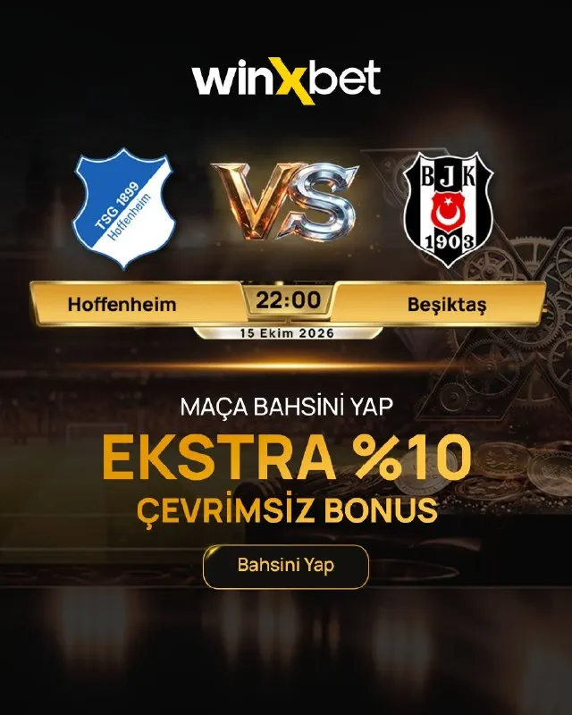 Winxbet Telegram: Bu Maça Kupon Yap, Ekstra Bonusu Kap!💥 ⚽️ Hoffenheim-Beşiktaş maçına özel; 💰…