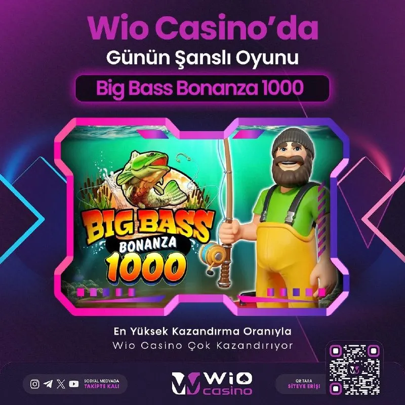WioCasino Telegram: 𝐖𝐢𝐨 𝐂𝐚𝐬𝐢𝐧𝐨'𝐝𝐚 𝐆𝐞𝐜𝐞𝐧𝐢𝐧 𝐒̧𝐚𝐧𝐬𝐥ı 𝐎𝐲𝐮𝐧𝐮 😮 🔣 𝐁𝐢𝐠 𝐁𝐚𝐬𝐬 𝐁𝐨𝐧𝐚𝐧𝐳𝐚 𝟏𝟎𝟎𝟎 🔣 📥 𝐆𝐮̈𝐧𝐜𝐞𝐥…