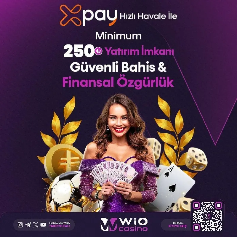 WioCasino Telegram: 𝐆𝐔̈𝐕𝐄𝐍𝐋𝐈̇ 𝐁𝐀𝐇𝐈̇𝐒 & 𝐅𝐈̇𝐍𝐀𝐍𝐒𝐀𝐋 𝐎̈𝐙𝐆𝐔̈𝐑𝐋𝐔̈𝐊 𝐗𝐏𝐀𝐘 𝐇𝐈𝐙𝐋𝐈 𝐇𝐀𝐕𝐀𝐋𝐄 𝐈̇𝐋𝐄 𝟐𝟓𝟎 𝐓𝐋 𝐘𝐀𝐓𝐈𝐑𝐈𝐌…