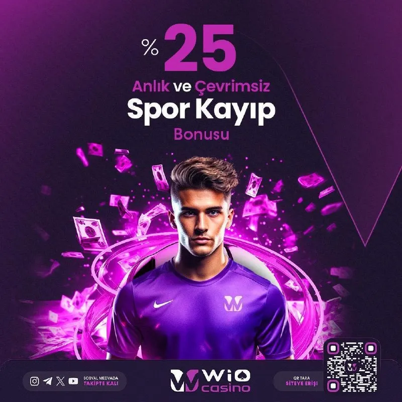 WioCasino Telegram: 🔄%25 Anlık Ve Çevrimsiz Spor Kayıp Bonusu 🔼 ✔️Wio Casino Her An Kazan 🍀 📥…