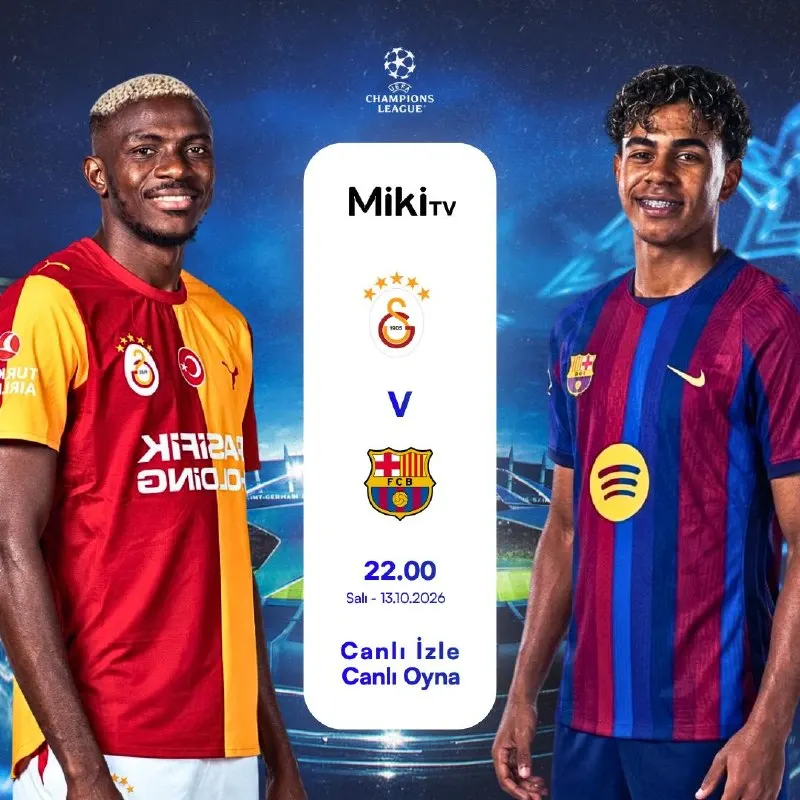 Wonodd Telegram: ▶️Galatasaray - Barcelona Maçını Canlı İzle 🆓Miki TV ile tüm dünya liglerine…