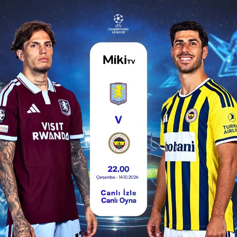 Wonodd Telegram: ▶️Aston Villa - Fenerbahçe Maçını Canlı İzle 🆓Miki TV ile tüm dünya liglerine…