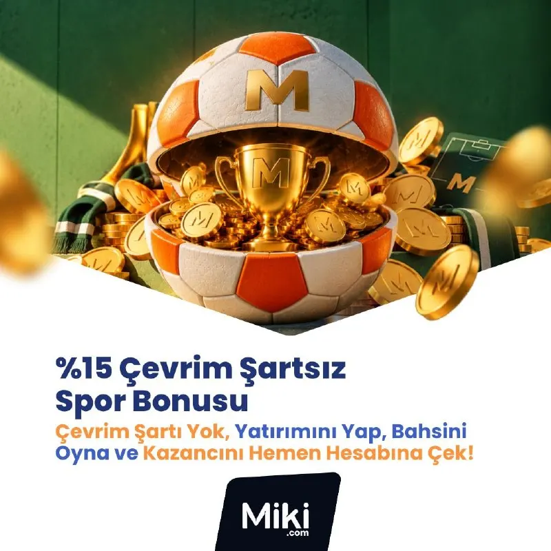 Wonodd Telegram: 🔝 %15 Çevrim Şartsız Spor Yatırım Bonusu 💵2.000 TL'ye kadar çevrimsiz spor…