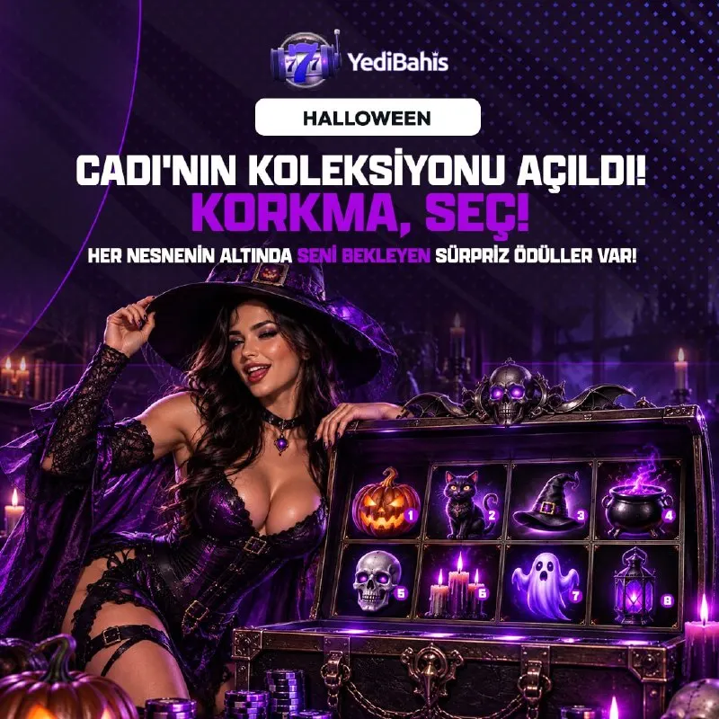Yedibahis Telegram: 🎰🎰🎰🎰🎰 'TE HALLOWEEN TAHMİN ETKİNLİĞİ! 🧙Cadı'nın gizemli kutularından birini…