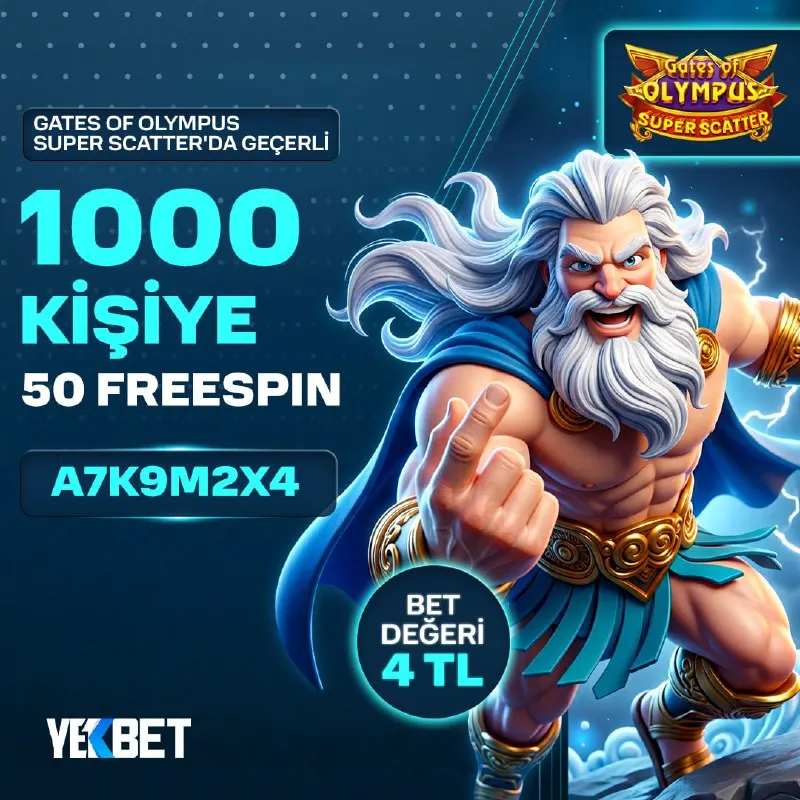 Yekbet Telegram: ⚡️ GATES OF OLYMPUS SUPER SCATTER FREESPIN KODU YEKBET'TE SENİ BEKLİYOR! ⚡️ İlk…
