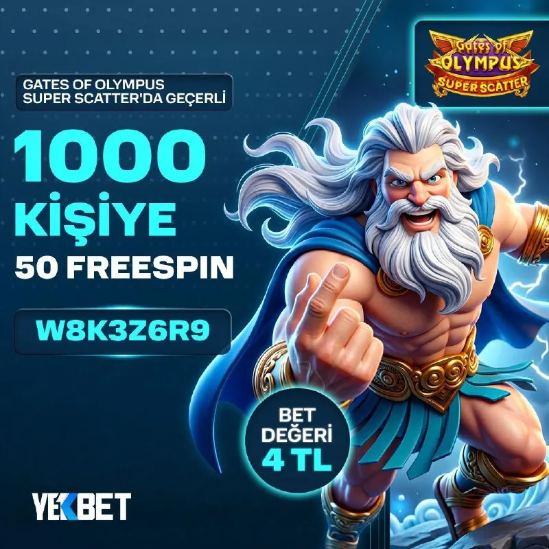 Yekbet Telegram: ⚡️ GATES OF OLYMPUS SUPER SCATTER FREESPIN KODU YEKBET'TE SENİ BEKLİYOR! ⚡️ İlk…