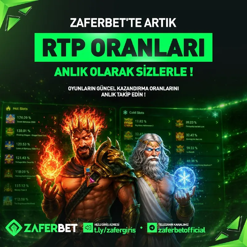 Zaferbet Telegram: 🤑 KAZANMAK İSTEYENLERİN ADRESİ ZAFERBET ! ⬆️ En yüksek RTP oranlarına sahip…