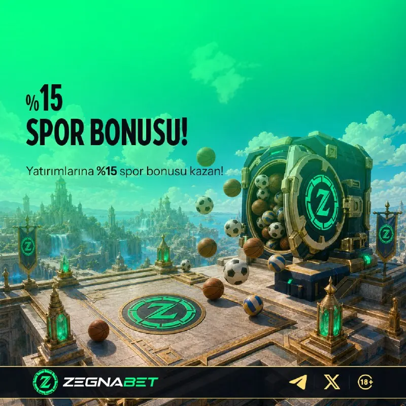 Zegnabet Telegram: 🏆 %15 SPOR BONUSU ZEGNABET'TE! Her yatırımına %15 spor bonusu kazan! ⚽️ Dünya…