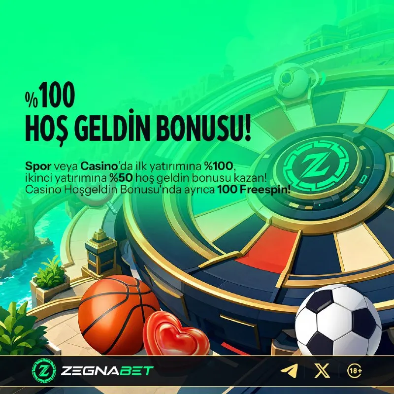 Zegnabet Telegram: 💯 %100 HOŞ GELDİN BONUSU! Zegnabet'te ilk yatırımına %100, ikinci yatırımına…