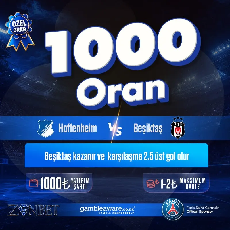 Zenbet Telegram: 🥇 ÖZEL ORAN ZENBETTE! 🥇 ⚽️ Zenbet’te kazancınızı katlayabileceğiniz fırsatlar…
